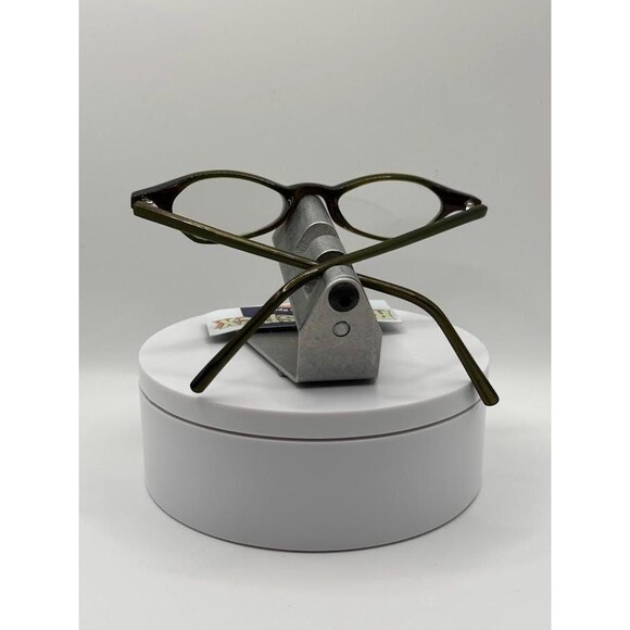 Vintage Y2K Eyeglasses | NOS | Tiny Lens Style Green Plastic Frame Made in Japan - Picture 7 of 10